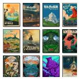 Zeldas Link Legend Video Game Poster Canvas...