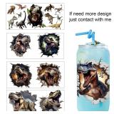 Dinosaur World UV DTF easy peel waterproof DIY...