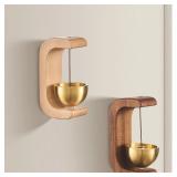 Hanging Decorations Japanese Wooden Wind Chimes...