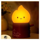 Flameless Candles Night Light Cute Sleeping...