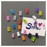 10 pieces Mix Colors Bear Fridge Magnet Photo...