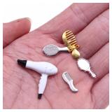 Minituare Hair Salon Dollhouse Alloy Hair...