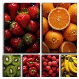 Fresh Fruit Strawberry Orange Peach Apple...