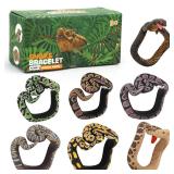Halloween toy snake bracelet PVC simulation...