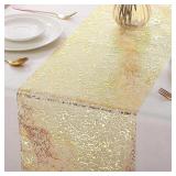 Glitter Metallic Table Runner,Polyester...