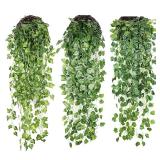 Artificial Plant Vines Wall Hanging Rattan...