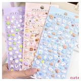 3 pcs Kawaii Mini Animals Cartoon 3D Puffy...