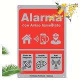 Vintage Spanish Alarma Alarm Metal Sign -  Red...