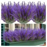 Provence Lavender Plastic Artificial Flowers...