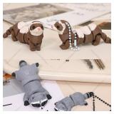 3D Printed Movable Joint Ferret Keychain Cute...