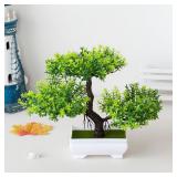 Artificial Plants Decoration Potted Bonsai...