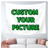 Custom Photo Tapestry Wall Hanging Personalized...