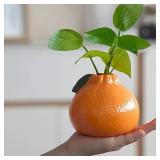 1pc Fashion Orange Design Ceramic Vase,...
