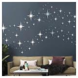 20/42pcs Acrylic Star Mirror Wall Stickers DIY...