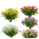 Artificial Plastic Cherry Flowers Silk Daisy...