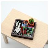 Dollhouse Gardening Wooden Box Shovel Potted...