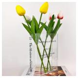 1pc - Book shaped vase,acrylic transparent book...