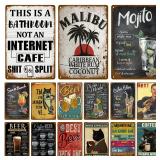 Vintage Home Decor Whiskey Metal Sign Plaque...