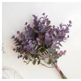 Artificial Eucalyptus Fake Plants Bouquet ...