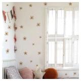 Floral Wall Stickers Boho Nordic Vintage Wall...