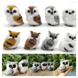 Simulation Owl Ornaments Plush Toys Cute Doll...