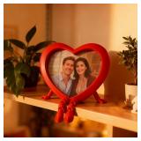 Creative 3D printed heart-shaped photo frame...
