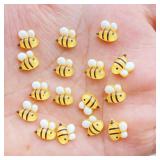 50Pcs New Cute Mini Honeybee Resin Figurine...