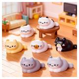 8pc Cute Cat Animal Decoration Resin Craft...