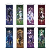Genshin Impact Scroll Canvas Painting Columbina...