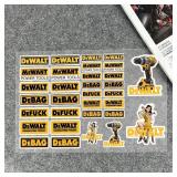 D-DEWALT Stickers Moto Sticker Auto Body Bumper...
