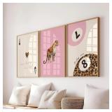 Pink Leopard Cheetah Animal Canvas How Lucky...