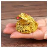 Golden Fortune Coin Money Toad Frog Office...