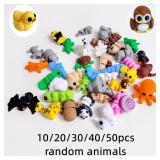 10/50pcs 3D Printed Simulation Toys Mini Animal...