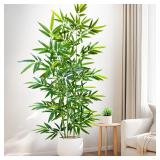 120-240cm/94.4in Artificial bamboo and monstera...