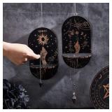 Wooden Crystal Shelf Display Wall Stand...