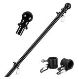 1.8M Stainless Steel Telescopic Flag Pole Wall...