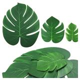 12pcs Artificial Tropical Palm Leaves for...