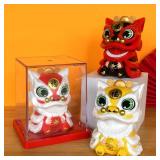 Solar Powered Mini Lion Awakening Chinese Lucky...