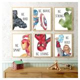 Superhero With Affirmation Quote Art Print...