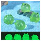 10/20/50pcs Luminous Green Frogs Doll House...