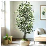 3-6Ft Large Artificia Ficus Tree Fake Plants...