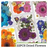 22PCS Set Mixed Dried Flowers for DIY Crafts...