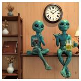 1Pcs Alien Red Wine Statue?A Space-Themed...