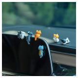 6pcs PVC Cartoon Cat Figurines for Car...