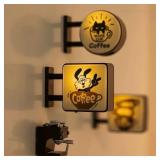 Retro Coffee Corner Creative Atmosphere Light...