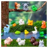 15/10pc Mini Elephant Squirrel Rabbit Pig Cat...