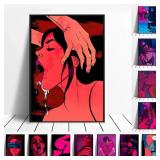 Modern Simple Wall Art Romantic Abstract Sexy...