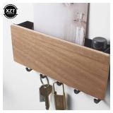 Wall Hanging Bamboo Key Hanger Holder Wall...