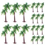 5/10 Pieces Plastic Green Palm Tree Coconuts...
