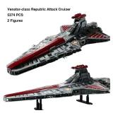 5374Pcs Venator Class Republic Attacks Cruiser...